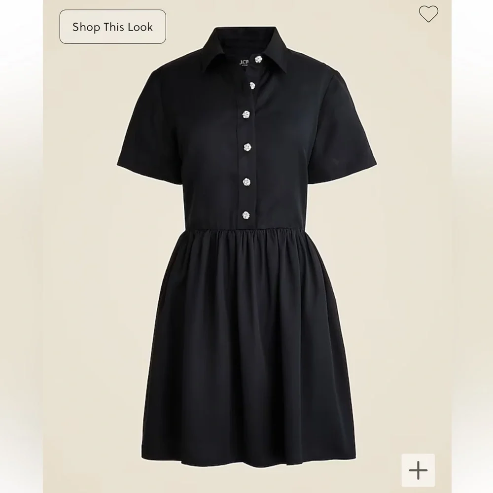 J crew Collection shirtdress with jewel buttons